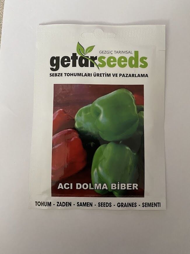 DOLMALIK BİBER ANTEP ACI ( ÇOKLU TOHUM ) - 5 Gram