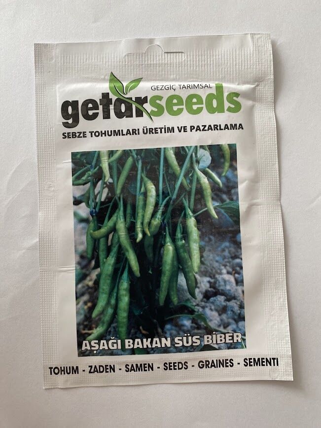 BİBER SÜS AŞAĞIBAKAN  ( ÇOKLU TOHUM ) - 3 Gram