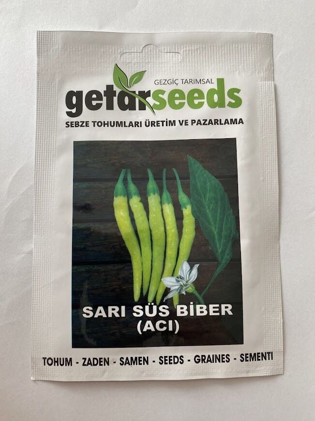 BİBER SÜS SARI ( ÇOKLU TOHUM ) - 3 Gram