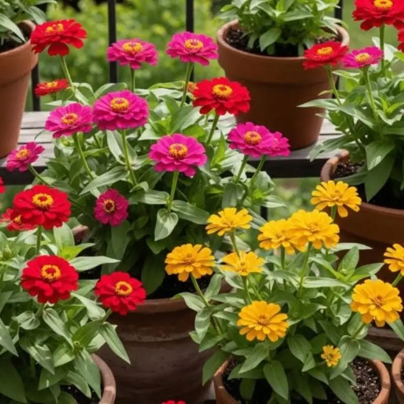 Zinnia Elit Seri Karışık Renk - Saksılık 5 Tohum